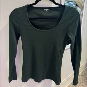 Dark green Scoop Neck Long sleeve from Old Navy